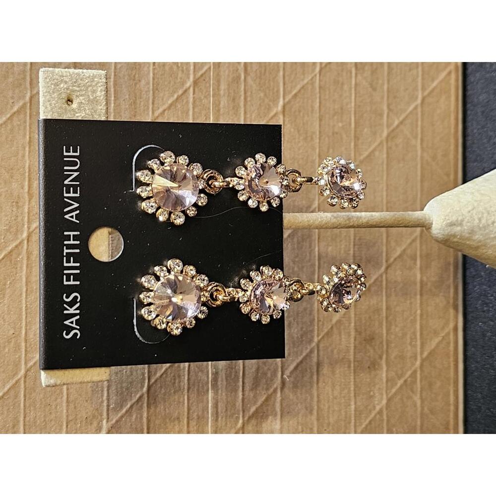Elegant Saks Fifth Avenue Droplet Earrings